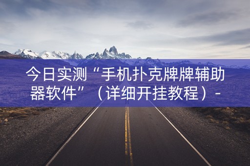 今日实测“手机扑克牌牌辅助器软件”（详细开挂教程）-哔哩哔哩