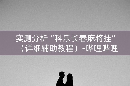 实测分析“科乐长春麻将挂”（详细辅助教程）-哔哩哔哩