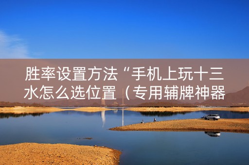 胜率设置方法“手机上玩十三水怎么选位置（专用辅牌神器免安装）