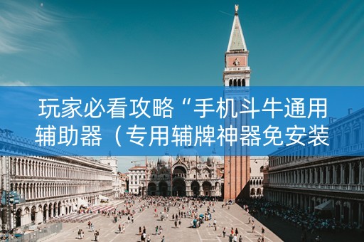 玩家必看攻略“手机斗牛通用辅助器（专用辅牌神器免安装）