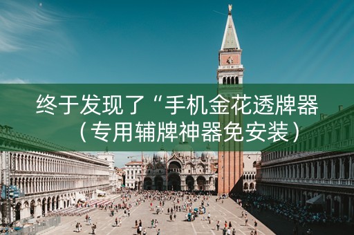 终于发现了“手机金花透牌器（专用辅牌神器免安装）