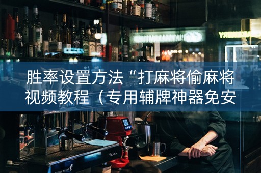 胜率设置方法“打麻将偷麻将视频教程（专用辅牌神器免安装）