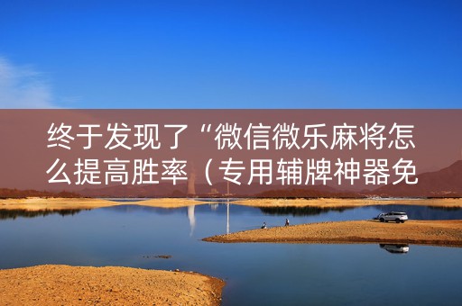 终于发现了“微信微乐麻将怎么提高胜率（专用辅牌神器免安装）