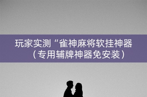 玩家实测“雀神麻将软挂神器（专用辅牌神器免安装）