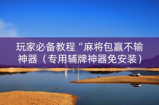 玩家必备教程“麻将包赢不输神器（专用辅牌神器免安装）