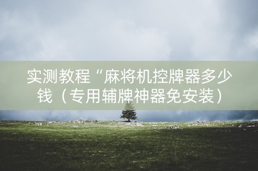 实测教程“麻将机控牌器多少钱（专用辅牌神器免安装）