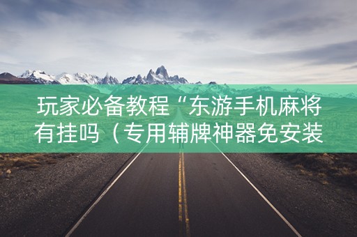 玩家必备教程“东游手机麻将有挂吗（专用辅牌神器免安装）