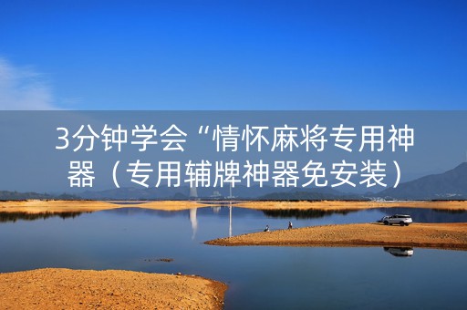 3分钟学会“情怀麻将专用神器（专用辅牌神器免安装）