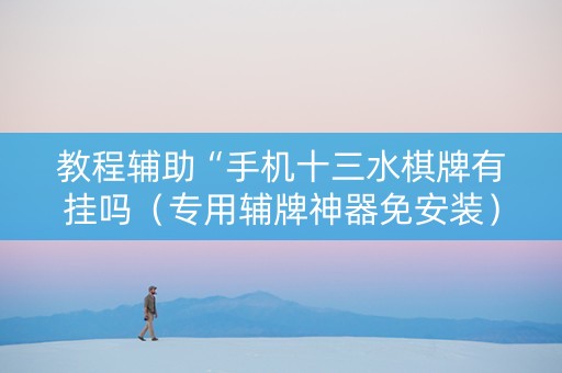 教程辅助“手机十三水棋牌有挂吗（专用辅牌神器免安装）