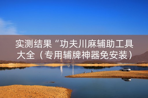 实测结果“功夫川麻辅助工具大全（专用辅牌神器免安装）