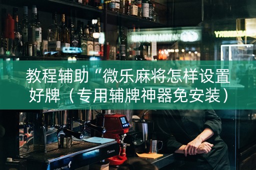 教程辅助“微乐麻将怎样设置好牌（专用辅牌神器免安装）