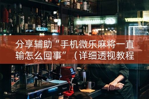 分享辅助“手机微乐麻将一直输怎么回事”（详细透视教程）-哔哩哔哩