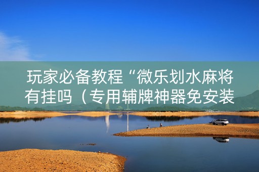 玩家必备教程“微乐划水麻将有挂吗（专用辅牌神器免安装）