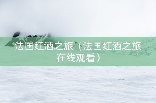 法国红酒之旅（法国红酒之旅在线观看）