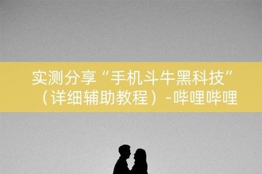实测分享“手机斗牛黑科技”（详细辅助教程）-哔哩哔哩