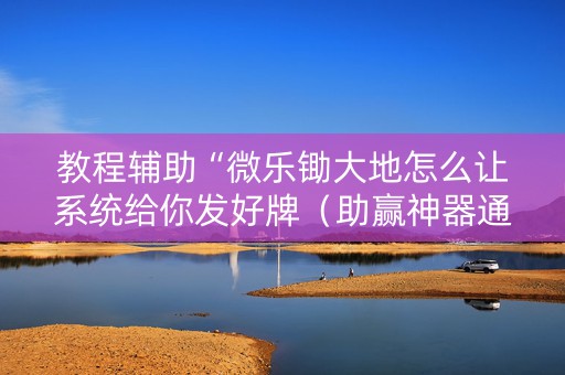 教程辅助“微乐锄大地怎么让系统给你发好牌（助赢神器通用版）