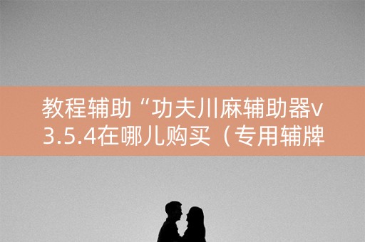 教程辅助“功夫川麻辅助器v3.5.4在哪儿购买（专用辅牌神器免安装）