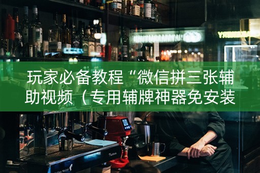 玩家必备教程“微信拼三张辅助视频（专用辅牌神器免安装）