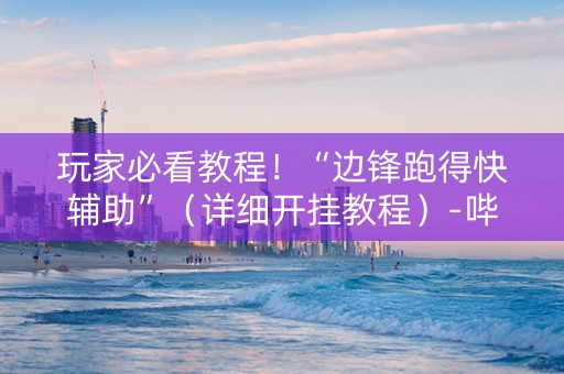 玩家必看教程！“边锋跑得快辅助”（详细开挂教程）-哔哩哔哩