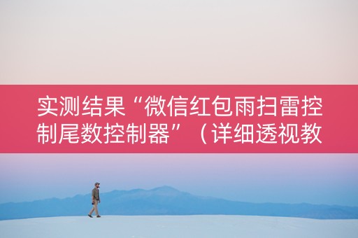 实测结果“微信红包雨扫雷控制尾数控制器”（详细透视教程）-哔哩哔哩