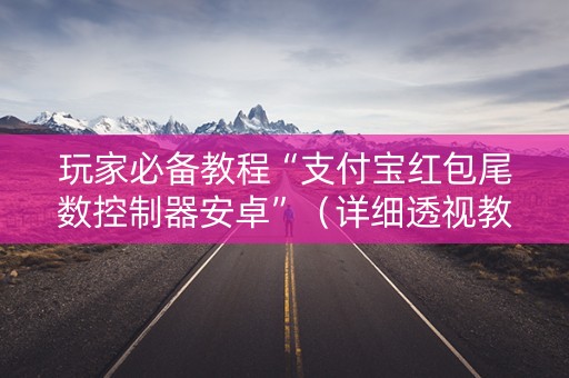 玩家必备教程“支付宝红包尾数控制器安卓”（详细透视教程）-哔哩哔哩