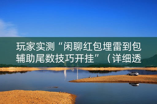 玩家实测“闲聊红包埋雷到包辅助尾数技巧开挂”（详细透视教程）-哔哩哔哩
