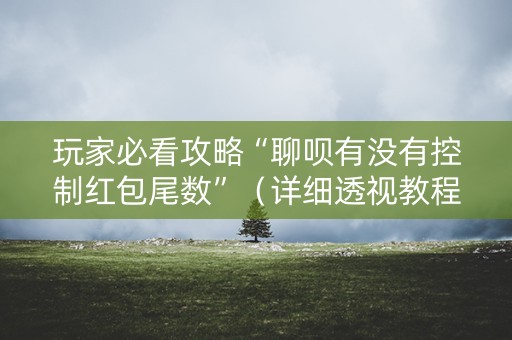 玩家必看攻略“聊呗有没有控制红包尾数”（详细透视教程）-哔哩哔哩