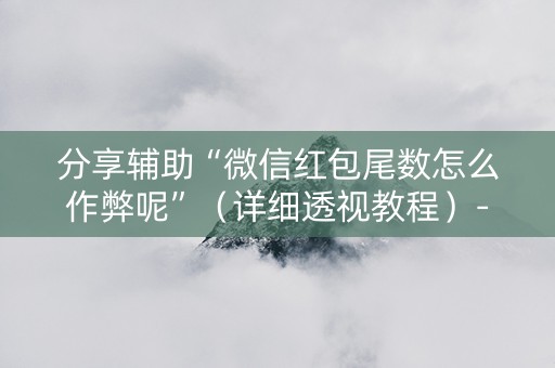 分享辅助“微信红包尾数怎么作弊呢”（详细透视教程）-哔哩哔哩