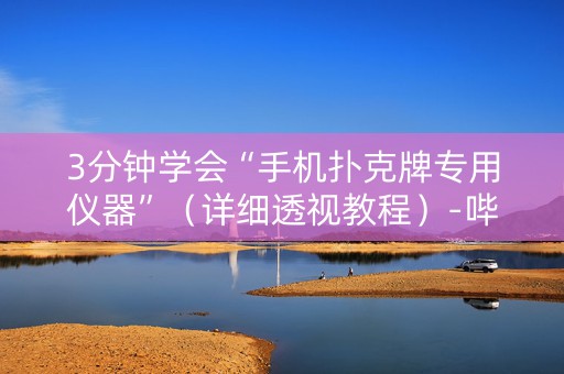 3分钟学会“手机扑克牌专用仪器”（详细透视教程）-哔哩哔哩