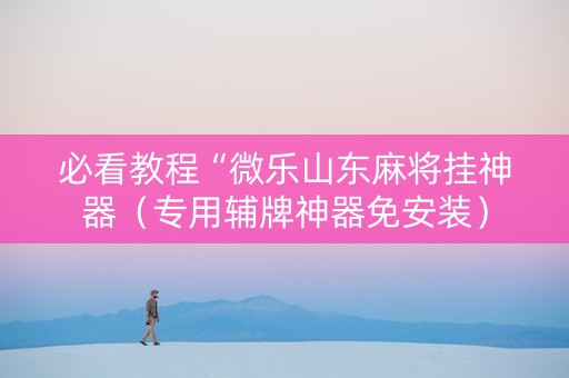 必看教程“微乐山东麻将挂神器（专用辅牌神器免安装）