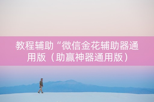 教程辅助“微信金花辅助器通用版（助赢神器通用版）