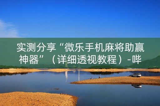 实测分享“微乐手机麻将助赢神器”（详细透视教程）-哔哩哔哩