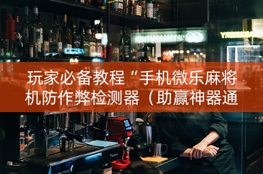 玩家必备教程“手机微乐麻将机防作弊检测器（助赢神器通用版）