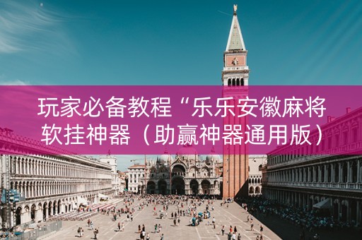 玩家必备教程“乐乐安徽麻将软挂神器（助赢神器通用版）
