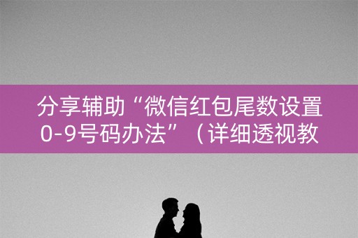 分享辅助“微信红包尾数设置0-9号码办法”（详细透视教程）-哔哩哔哩