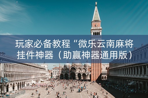 玩家必备教程“微乐云南麻将挂件神器（助赢神器通用版）