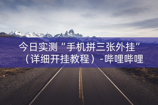 今日实测“手机拼三张外挂”（详细开挂教程）-哔哩哔哩
