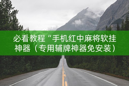 必看教程“手机红中麻将软挂神器（专用辅牌神器免安装）