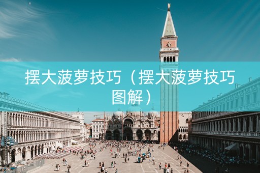 摆大菠萝技巧（摆大菠萝技巧图解）