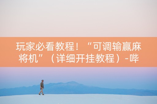 玩家必看教程！“可调输赢麻将机”（详细开挂教程）-哔哩哔哩