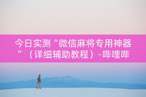 今日实测“微信麻将专用神器”（详细辅助教程）-哔哩哔哩