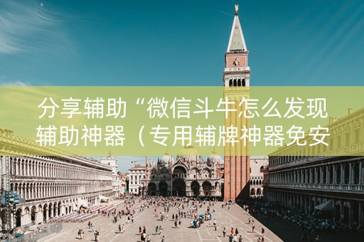 分享辅助“微信斗牛怎么发现辅助神器（专用辅牌神器免安装）