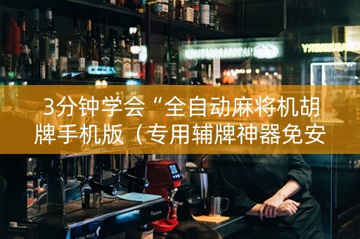 3分钟学会“全自动麻将机胡牌手机版（专用辅牌神器免安装）