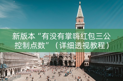 新版本“有没有掌嗨红包三公控制点数”（详细透视教程）-哔哩哔哩
