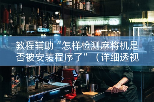 教程辅助“怎样检测麻将机是否被安装程序了”（详细透视教程）-哔哩哔哩