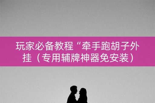 玩家必备教程“牵手跑胡子外挂（专用辅牌神器免安装）
