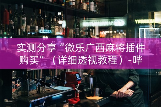 实测分享“微乐广西麻将插件购买”（详细透视教程）-哔哩哔哩