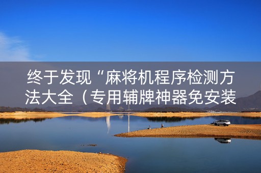 终于发现“麻将机程序检测方法大全（专用辅牌神器免安装）