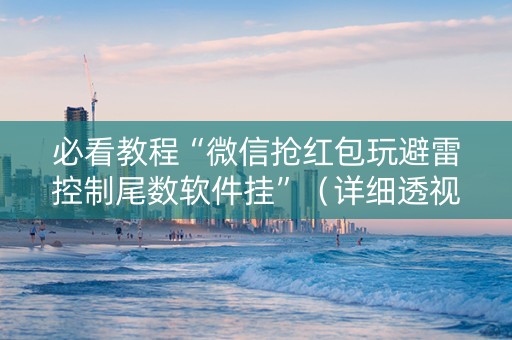 必看教程“微信抢红包玩避雷控制尾数软件挂”（详细透视教程）-哔哩哔哩