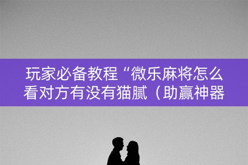 玩家必备教程“微乐麻将怎么看对方有没有猫腻（助赢神器通用版）
